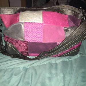 Coach Holiday Patchwork Large Hobo